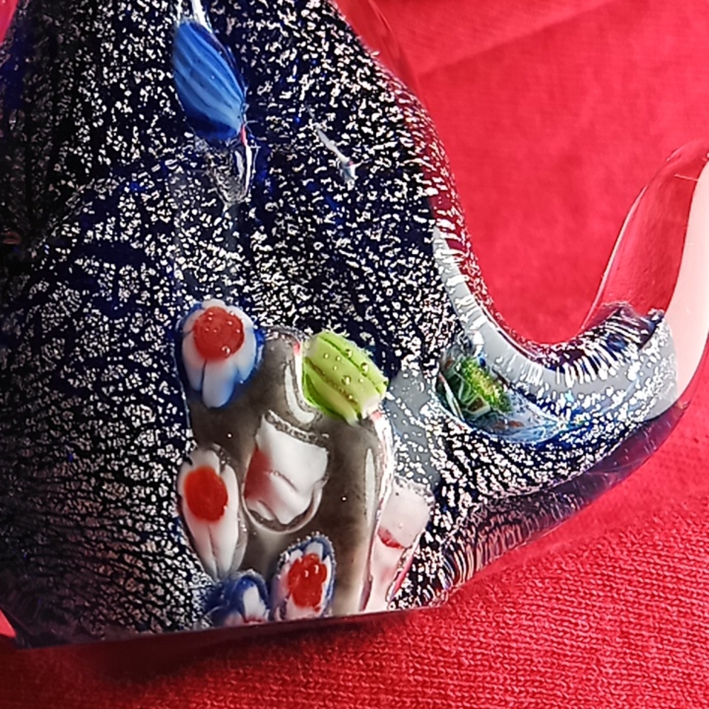 Murano Art Glass Cat Figurine. Beautiful Mixed Colors. Flawless Condition. - Picture 8 of 16